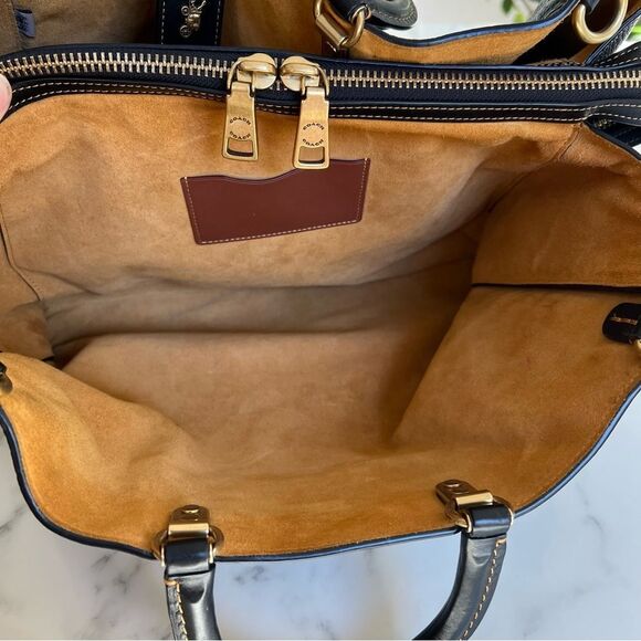 Coach Rogue Bag 39 in Black Glovetanned Pebble Leather Brass C5863 XL Satchel - Picture 13 of 16